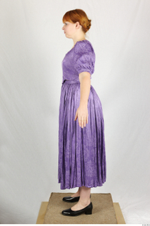 Photos Woman in historical Celebration dress 2 Historical Clothing Purple…